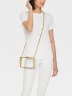 Clear Minaudiere Crossbody Bag    NEW    For Stadiums and Concerts